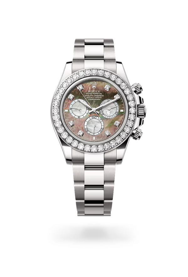 rolex cosmograph-daytona white gold and diamonds, m126579rbr-0001 - CD Peacock