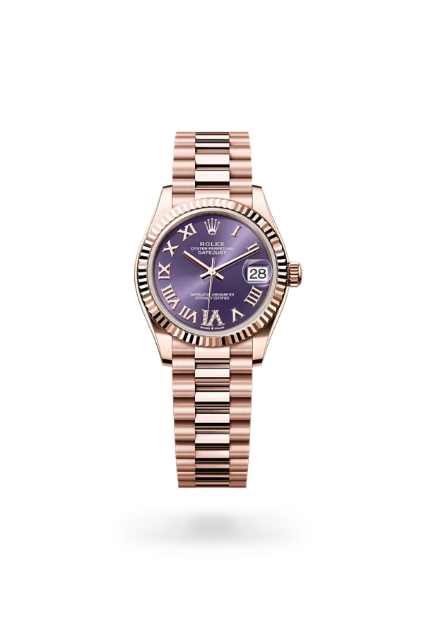 rolex datejust 31 in everose gold, -m278275-0029 - CD Peacock