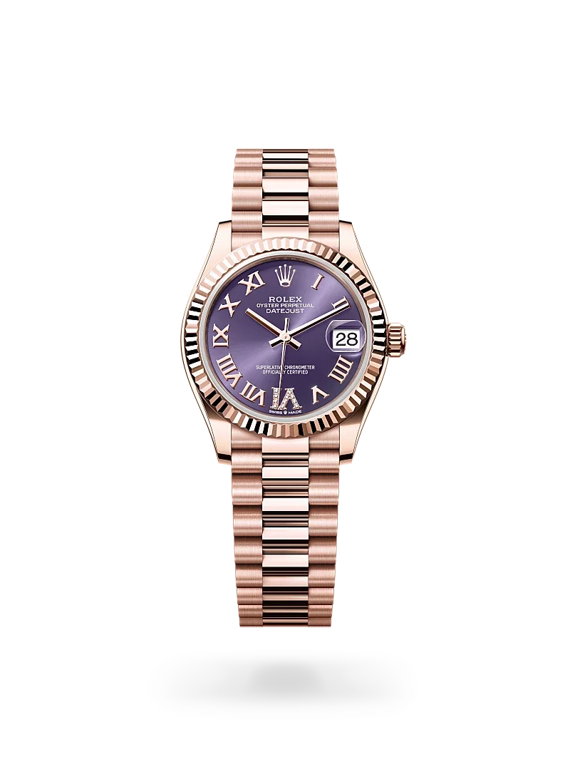 rolex datejust 31 in everose gold, -m278275-0029 - CD Peacock