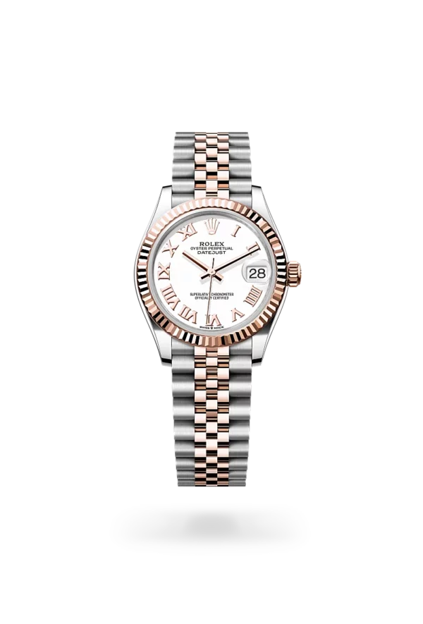 rolex datejust 31 in oystersteel and everose gold, -m278271-0002 - CD Peacock