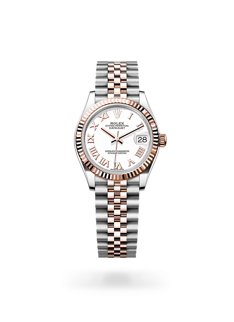 rolex datejust 31 in oystersteel and everose gold, -m278271-0002 - CD Peacock