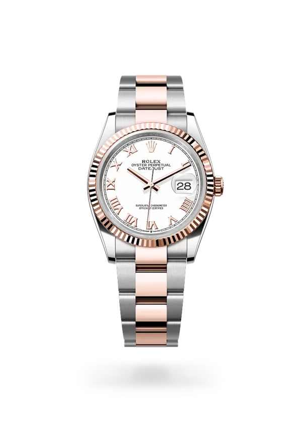 Rolex datejust 36 in oystersteel and everose gold, -m126231-0016 - CD Peacock