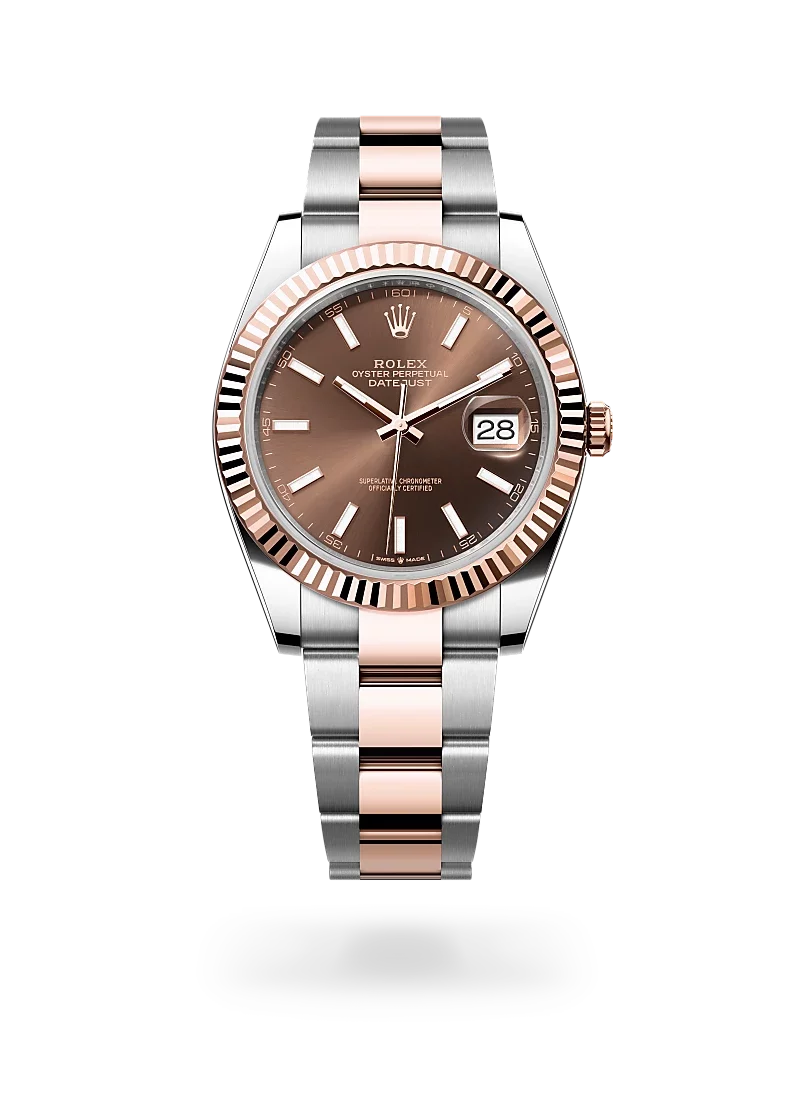 Rolex datejust 41 in oystersteel and everose gold, -m126331-0001 - CD Peacock