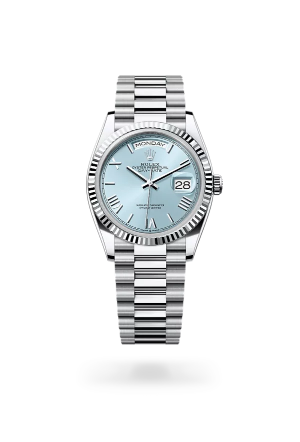 rolex day-date 36 in platinum, -m128236-0018 - CD Peacock