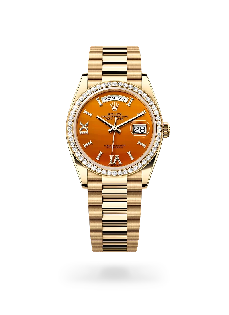 Rolex Day-Date in Gold, M128348RBR-0049 | CD Peacock