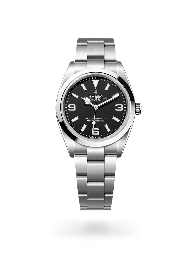 rolex explorer 36 in oystersteel, m124270-0001 - CD Peacock