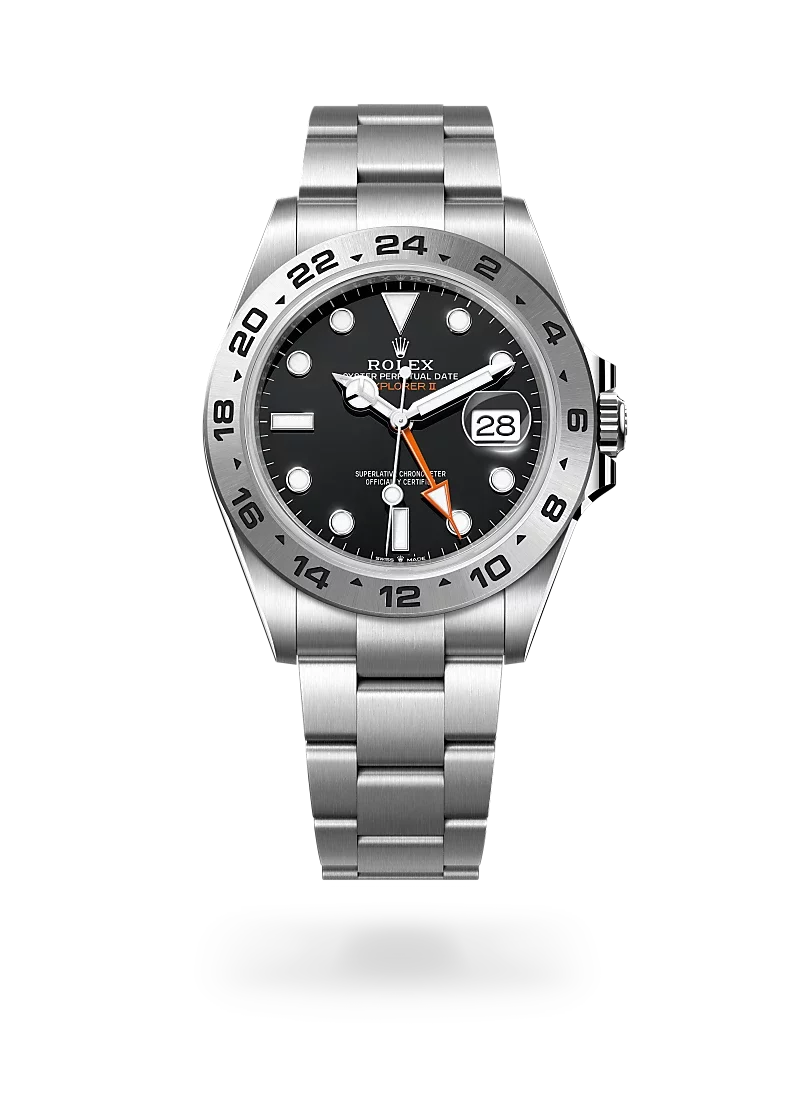 rolex explorer II in oystersteel, m226570-0002 - CD Peacock