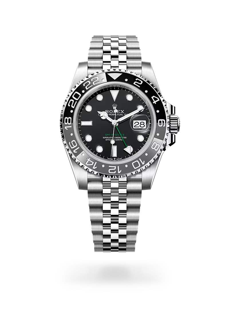 rolex gmt-master II in oystersteel, m126710grnr-0003 - CD Peacock