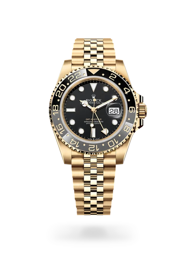 rolex gmt-master II in yellow gold, m126718grnr-0001 - CD Peacock