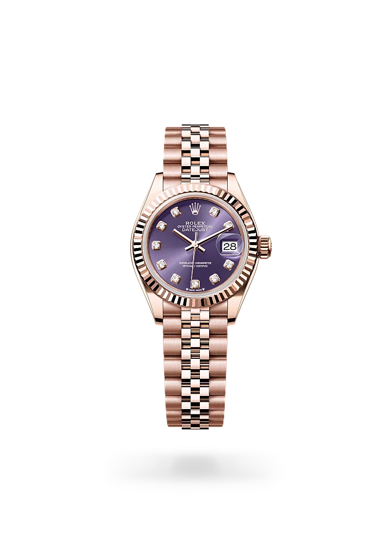 rolex lady-datejust in everose gold, m279175 0020 - CD Peacock