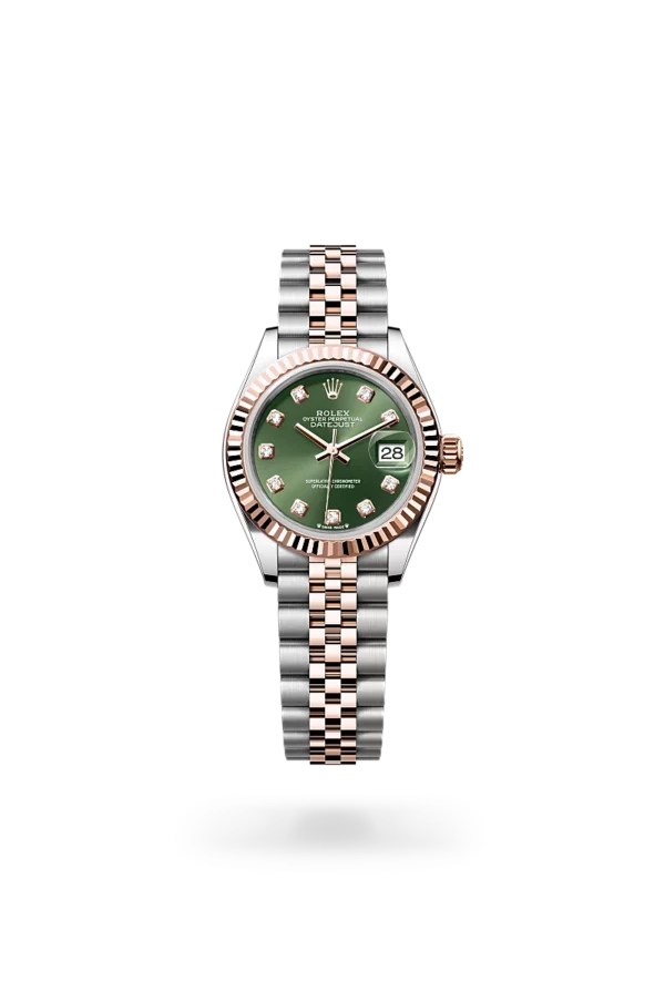 rolex lady-datejust in oystersteel and everose gold, m279171-0007 - CD Peacock