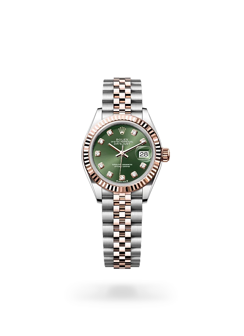 rolex lady-datejust in oystersteel and everose gold, m279171-0007 - CD Peacock