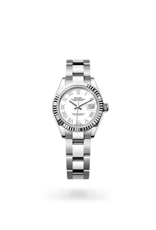 rolex lady-datejust in oystersteel and white gold, -m279174-0020 - CD Peacock