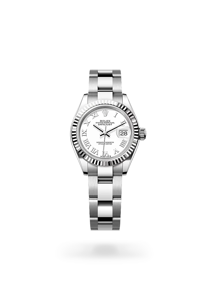 rolex lady-datejust in oystersteel and white gold, -m279174-0020 - CD Peacock