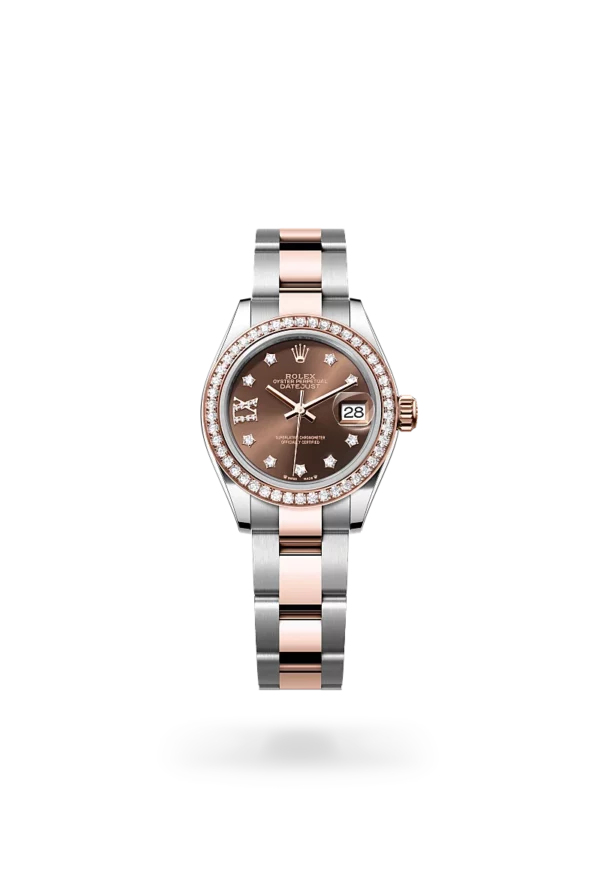 rolex lady-datejust in oystersteel everose gold, -m279381rbr-0004 - CD Peacock