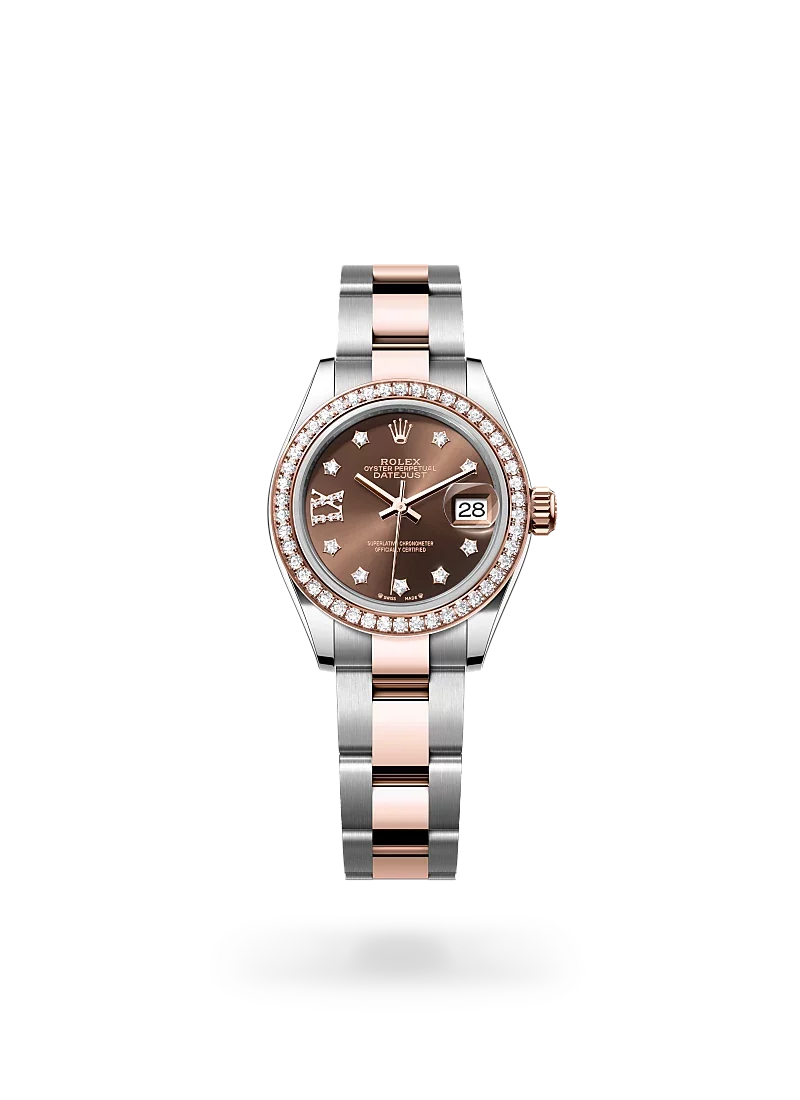 rolex lady-datejust in oystersteel everose gold, -m279381rbr-0004 - CD Peacock