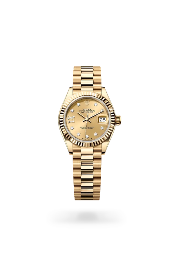 rolex lady-datejust in yellow gold, -m279178-0013 - CD Peacock