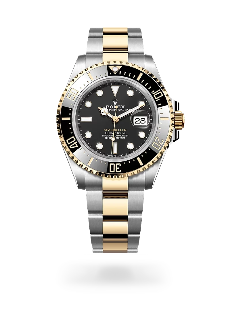 rolex sea dweller in oystersteel and yellow gold, -m126603-0001 - CD Peacock