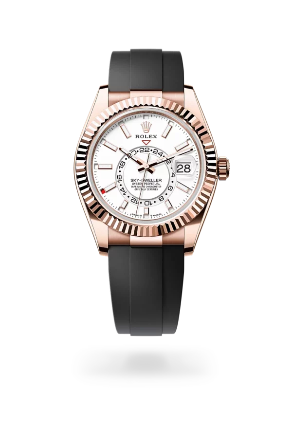 rolex sky dweller in everose gold, -m336235-0003 - CD Peacock