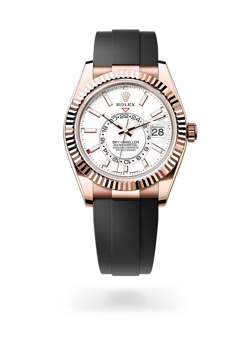 rolex sky dweller in everose gold, -m336235-0003 - CD Peacock