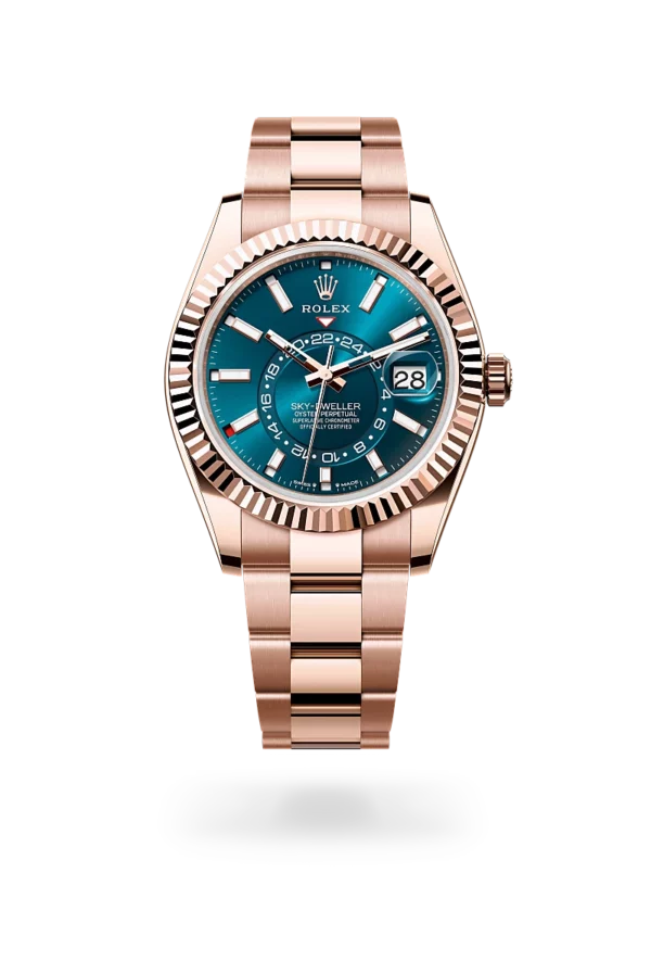 rolex sky dweller in everose gold, -m336935-0001 - CD Peacock