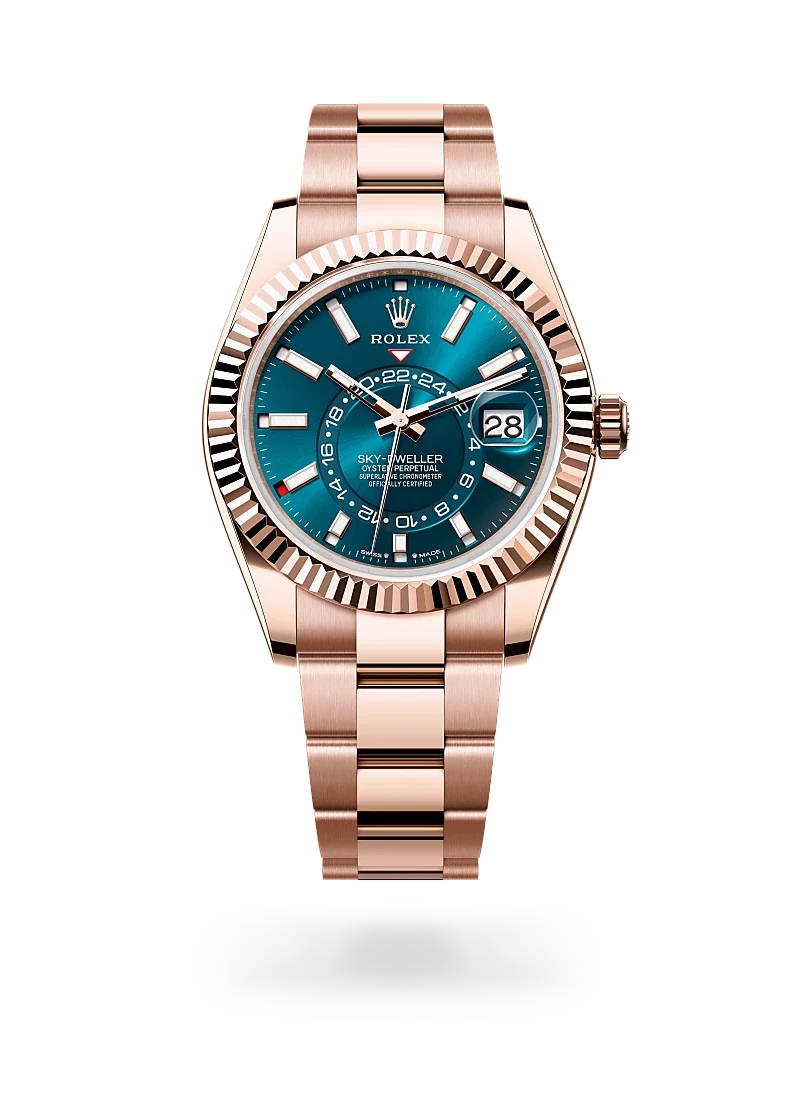 rolex sky dweller in everose gold, -m336935-0001 - CD Peacock