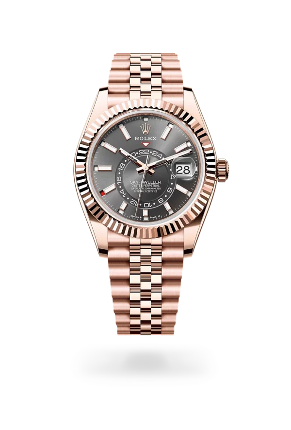 rolex sky dweller in everose gold, m336935-0008 - CD Peacock