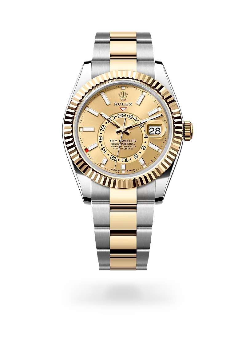 rolex sky dweller in oystersteel and yellow gold-m336933-0001 - CD Peacock