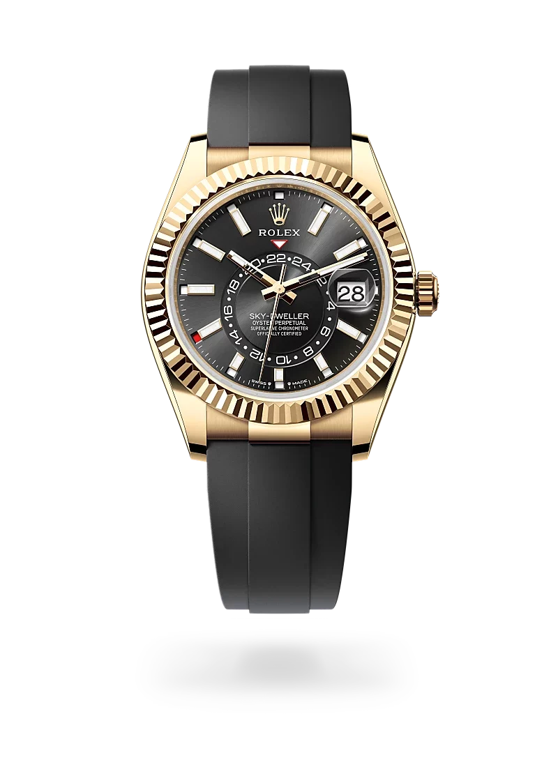 rolex sky dweller in yellow gold m336238-0002 - CD Peacock