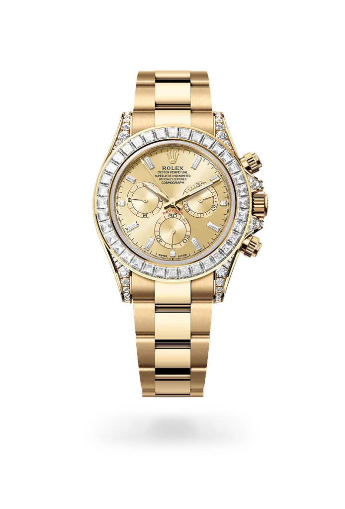 Rolex cosmograph-daytona yellow gold and diamonds, -m126598tbr-0001 - CD Peacock