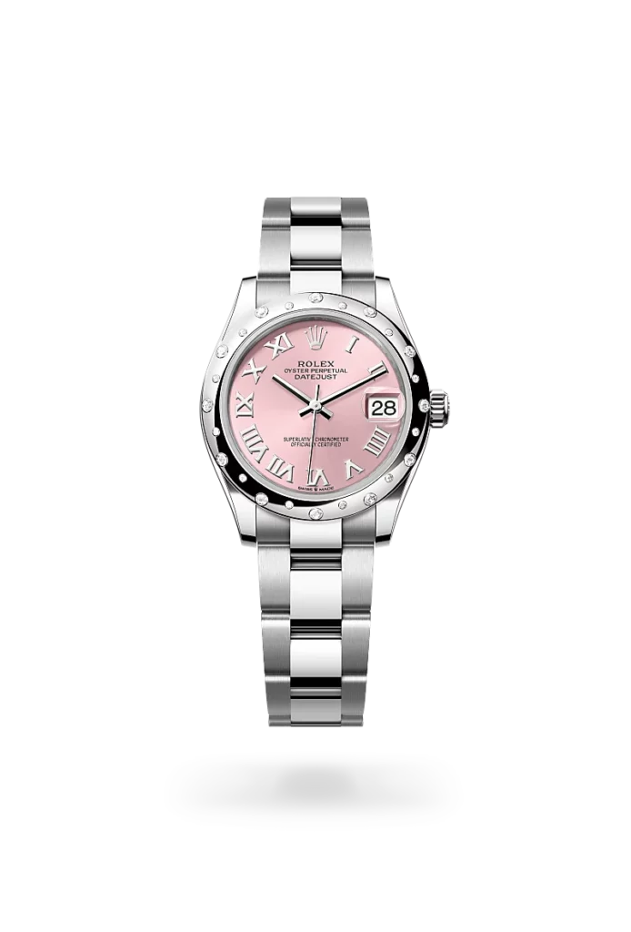 Rolex datejust 31 in oyster steel white gold and diamonds, -m278344rbr-0021 - CD Peacock