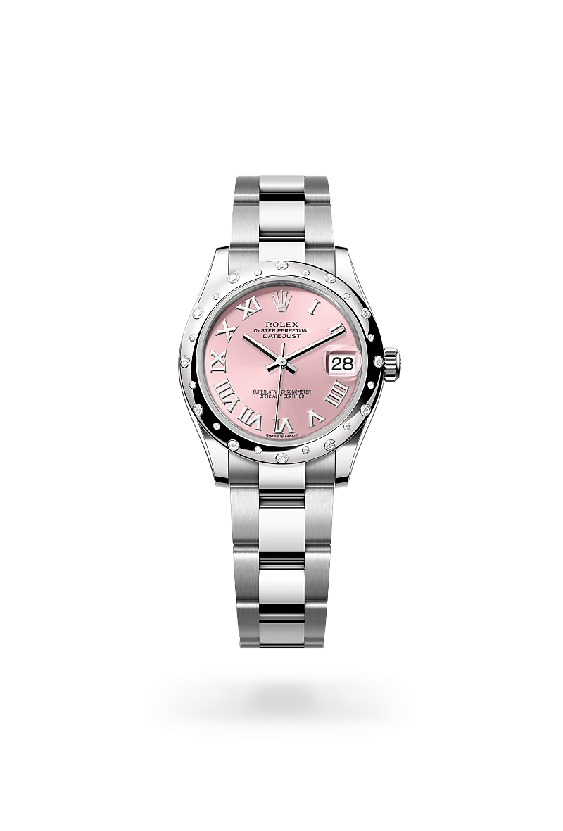 Rolex datejust 31 in oyster steel white gold and diamonds, -m278344rbr-0021 - CD Peacock