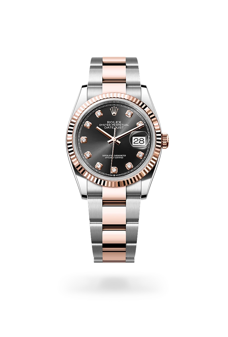 Rolex datejust 36 in oystersteel and everose gold, -m126231-0020 - CD Peacock