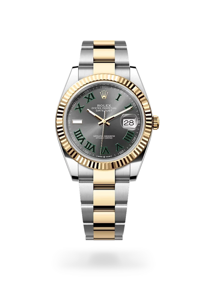 Rolex datejust 41 in oysterste and yellow-gold, -m126333-0019 - CD Peacock