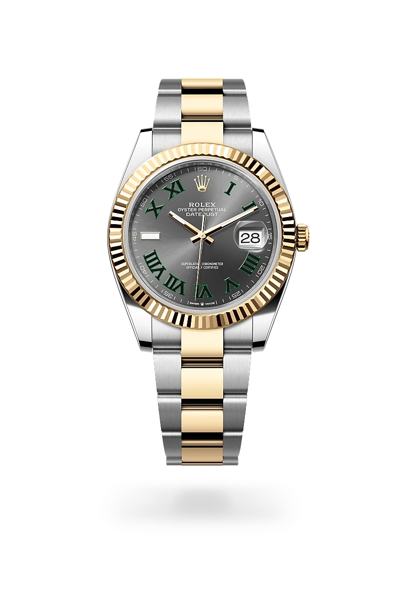 Rolex datejust 41 in oysterste and yellow-gold, -m126333-0019 - CD Peacock