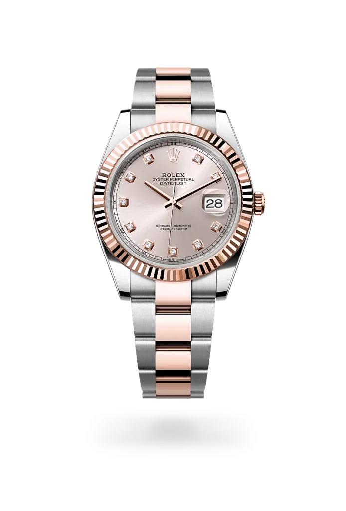 Rolex datejust 41 in oystersteel and everose gold, -m126331-0007 - CD Peacock