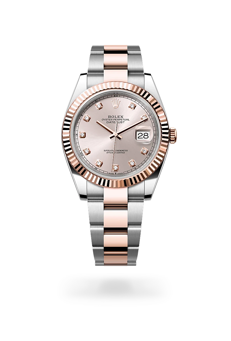 Rolex datejust 41 in oystersteel and everose gold, -m126331-0007 - CD Peacock