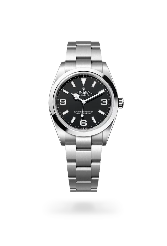rolex explorer 36 in oystersteel, m124270-0001 - CD Peacock