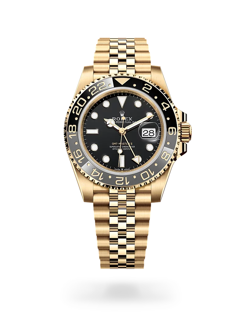 rolex gmt-master II in yellow gold, m126718grnr-0001 - CD Peacock