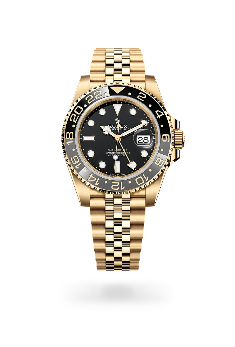 rolex gmt-master II in yellow gold, m126718grnr-0001 - CD Peacock