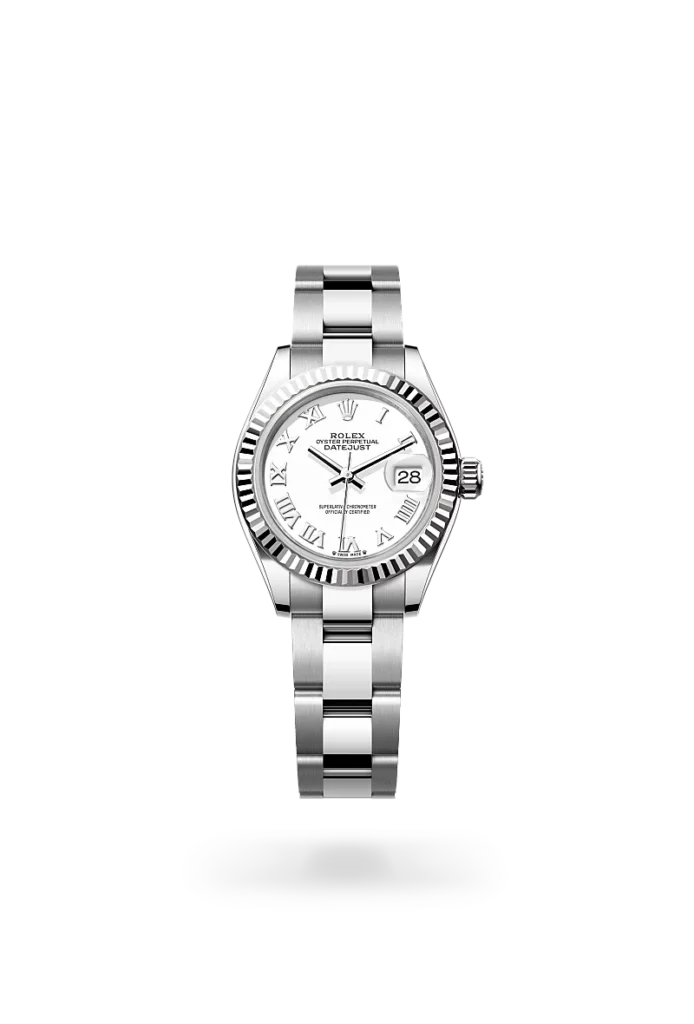 rolex lady-datejust in oystersteel and white gold, -m279174-0020 - CD Peacock