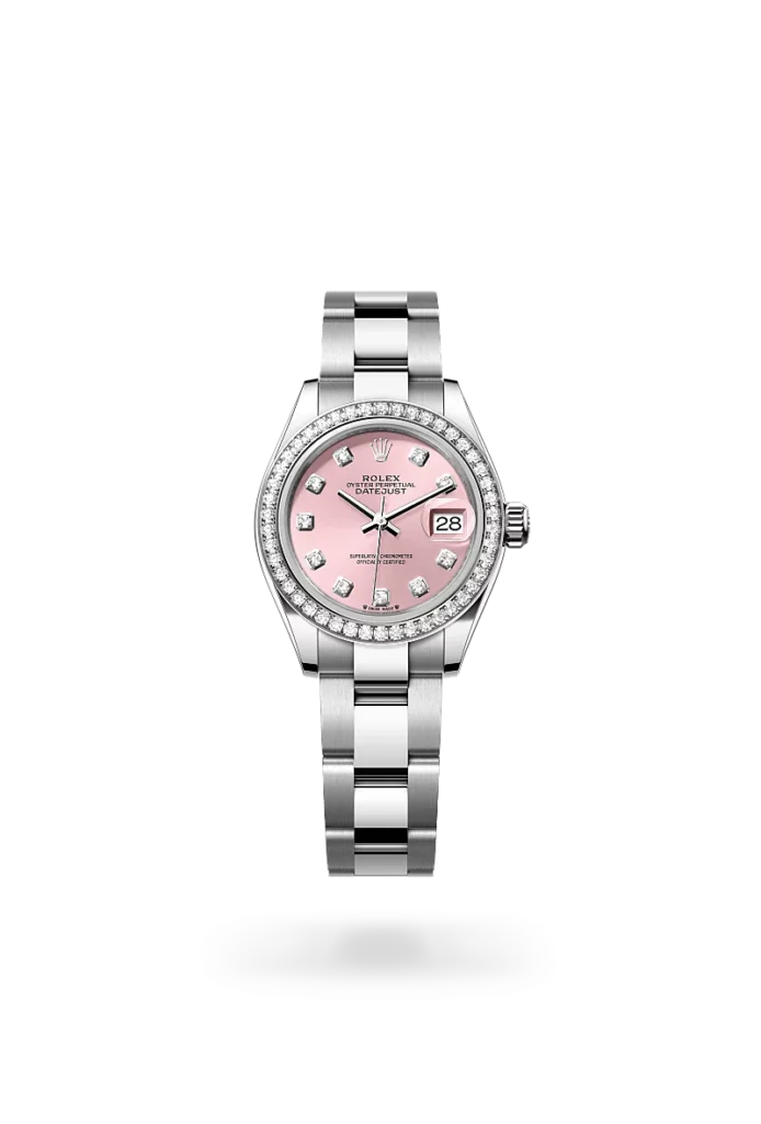 rolex lady-datejust in oystersteel, white gold and diamonds, m279384rbr-0004 - CD Peacock