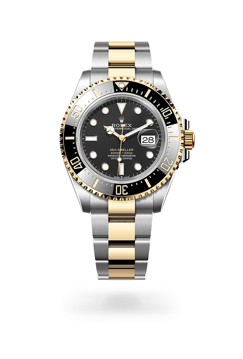 rolex sea dweller in oystersteel and yellow gold, -m126603-0001 - CD Peacock