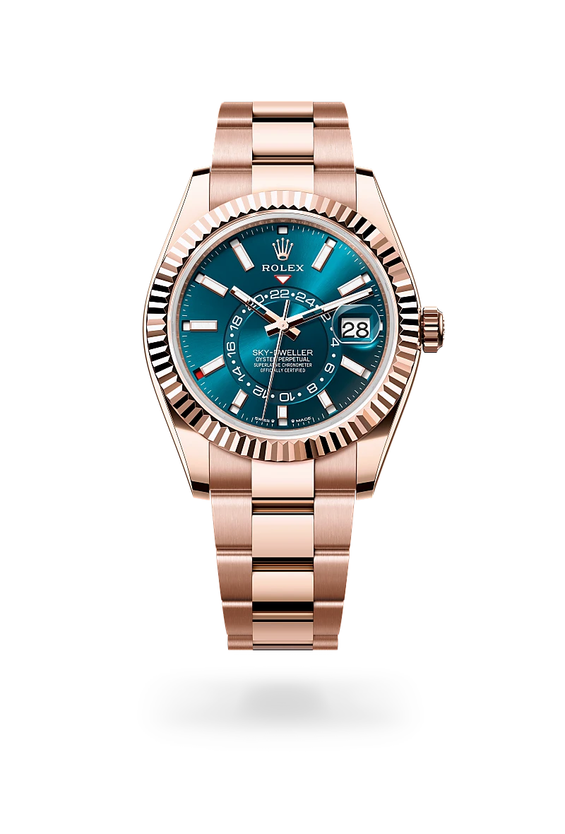 rolex sky dweller in everose gold, -m336935-0001 - CD Peacock