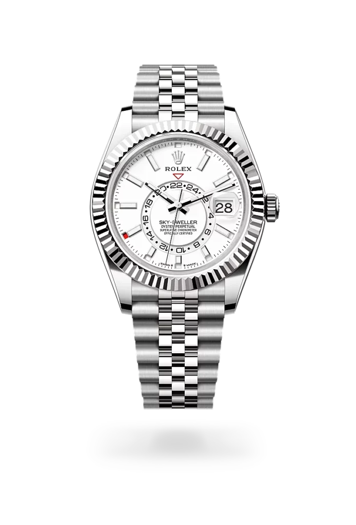 rolex sky dweller in oystersteel and white gold, -m336934-0004 - CD Peacock
