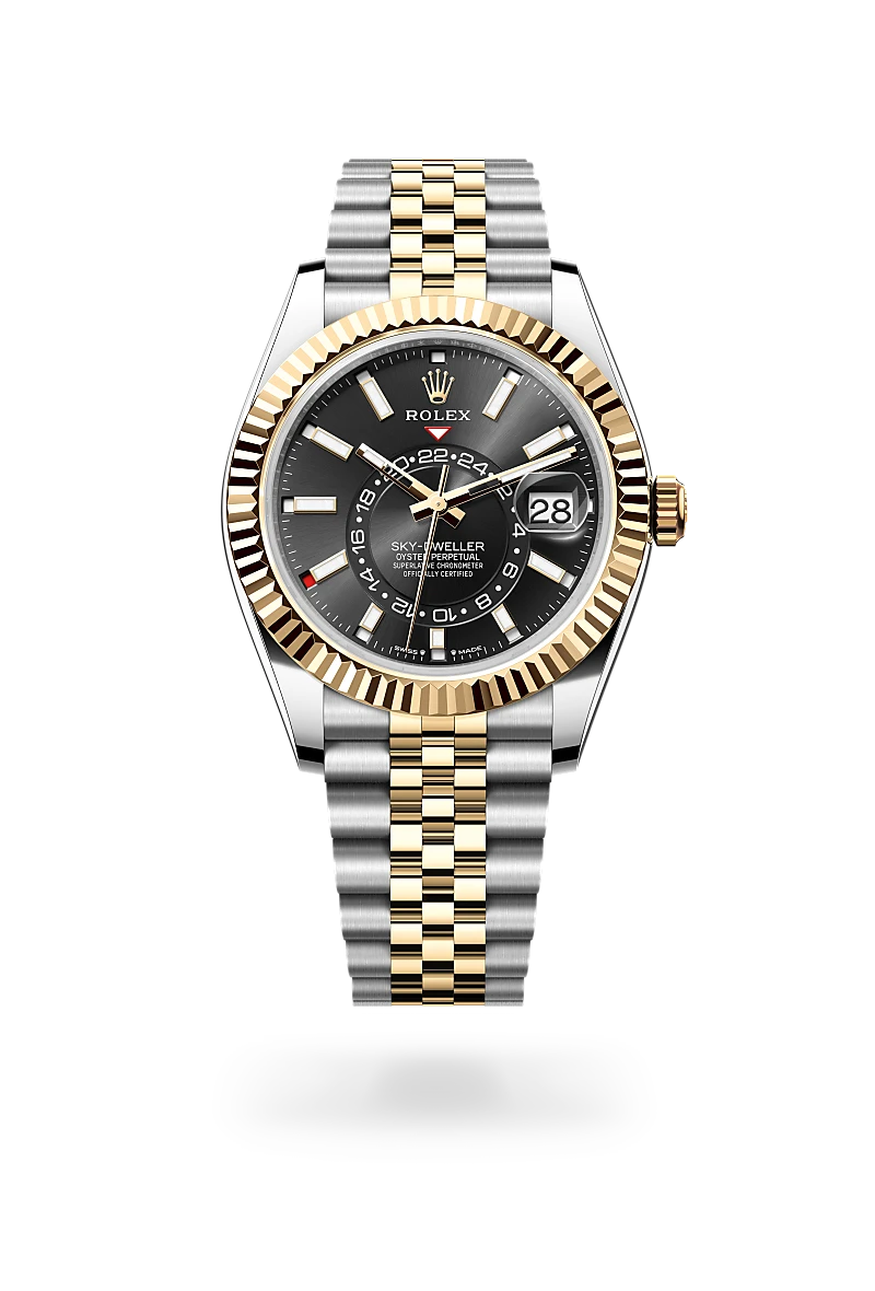 rolex sky dweller in oystersteel and yellow gold -m336933-0004 - CD Peacock